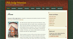Desktop Screenshot of oldejudgemansion.com
